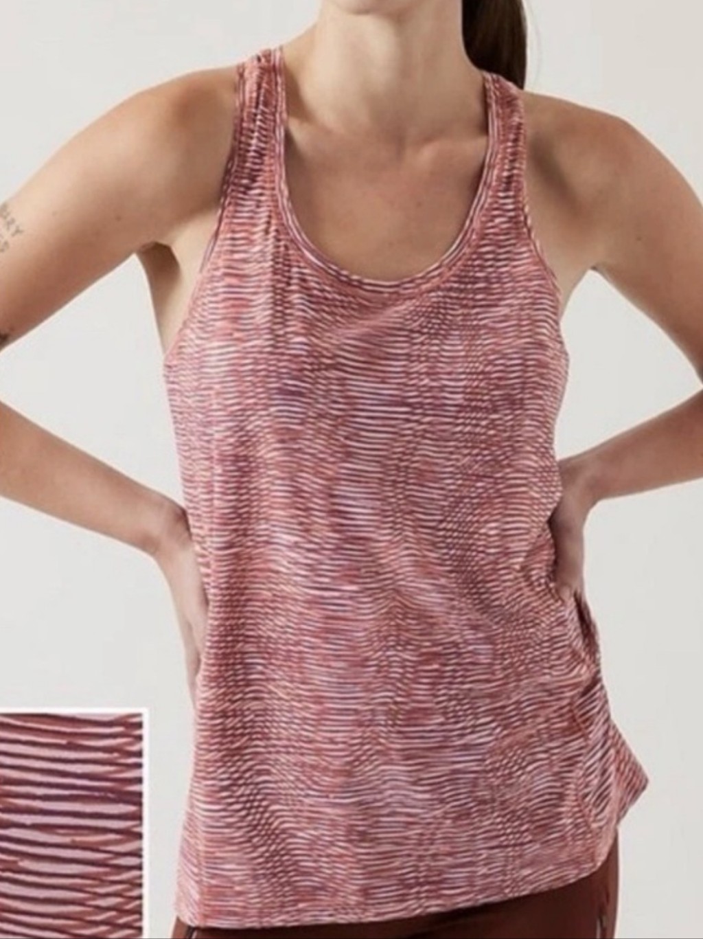 Athleta Ultimate Scoop Tank Sz M Like New